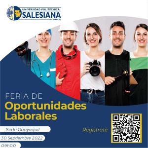 Afiche promocional de la Feria de Oportunidades Laborales 2022